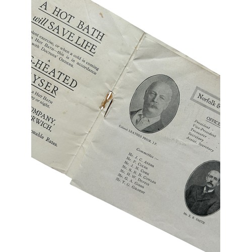 106 - NORWICH CITY VERSUS SOUTH SHIELDS 1920/21 FOOTBALL PROGRAMME, HOSPITAL CUP ISSUE, 25/4/1921, SUPERB ... 