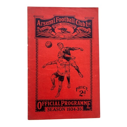 548 - GLASGOW RANGERS AWAY VERSUS ARSENAL 1934/35 FOOTBALL PROGRAMME, 12/9/1934, FRIENDLY ISSUE. STAPLES R... 