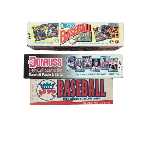 778 - LARGE COLLECTION OF BASEBALL CARDS, ALL AMERICAN ISSUED, FLEER 1990 ORIGINAL BOX, DONRUSS 1991, PLUS... 