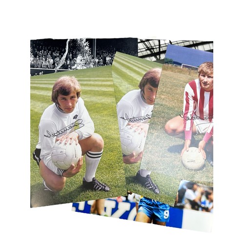 COLLECTION OF SIGNED FOOTBALL PHOTOGRAPHS, MANY EXAMPLES 1970S ONWARDS ...