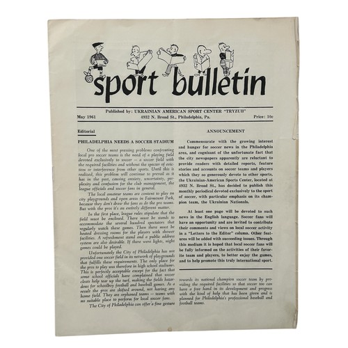 597 - THIRD LANARK AWAY VERSUS UKRANIAN NATIONALS OF PHILADELPHIA 1961 FOOTBALL PROGRAMME, MAY 1961, FRIEN... 