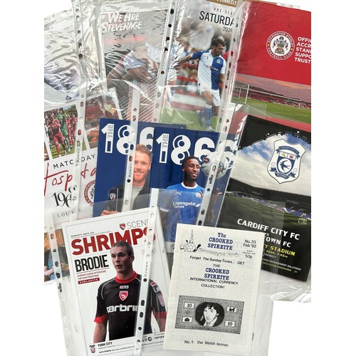 1230 - SIX BOXES FULL OF FOOTBALL PROGRAMMES, 500 PLUS PIECES, MAINLY ENGLISH/ BRITISH, MANY NON-LEAGUE/ FR... 
