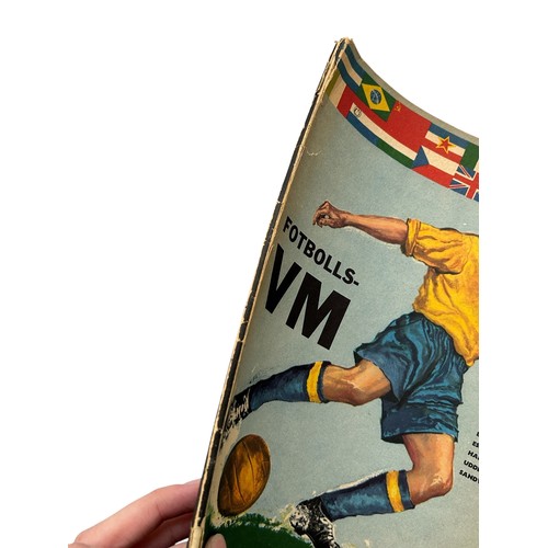 10 - 1958 SWEDEN WORLD CUP REPORT, 64-PAGE BOOKLET REVIEWING TOURNAMENT IN SWEDEN, 'FOTBOLLS-VM', REPORTS... 