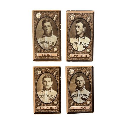 801 - 1912 C46 IMPERIAL TOBACCO BASEBALL SERIES CIGARETTE CARDS, TONY SMITH TORONTO, GETTMAN TORONTO, FITZ... 