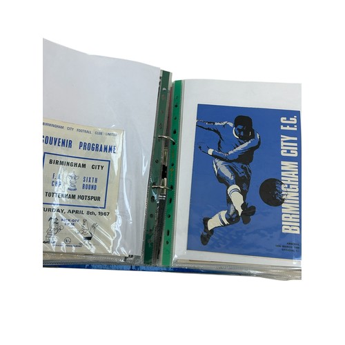 160 - ALBUM OF MISCELLANEOUS BIRMINGHAM CITY/ GAMES PLAYED AT ST ANDREWS FOOTBALL PROGRAMMES, 25+, SEMI-FI... 