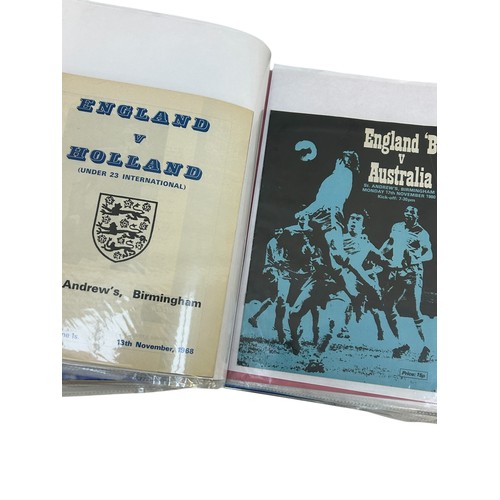 160 - ALBUM OF MISCELLANEOUS BIRMINGHAM CITY/ GAMES PLAYED AT ST ANDREWS FOOTBALL PROGRAMMES, 25+, SEMI-FI... 