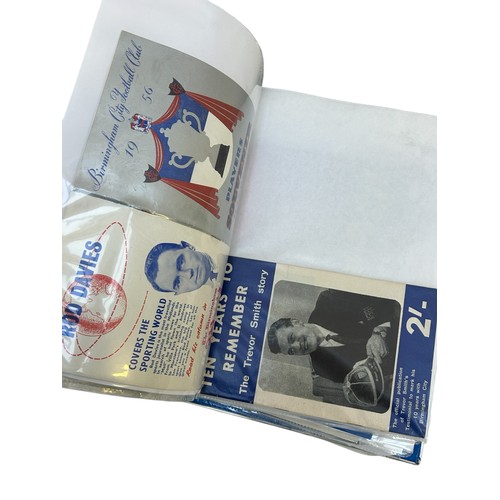160 - ALBUM OF MISCELLANEOUS BIRMINGHAM CITY/ GAMES PLAYED AT ST ANDREWS FOOTBALL PROGRAMMES, 25+, SEMI-FI... 