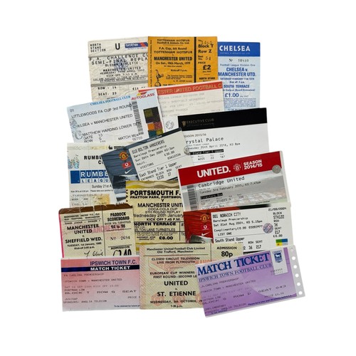 35 - X14 MANCHESTER UNITED 1970s ONWARDS FOOTBALL TICKET STUBS, H/A, CHELSEA AWAY 11/2/1978, SPURS AWAY 1... 