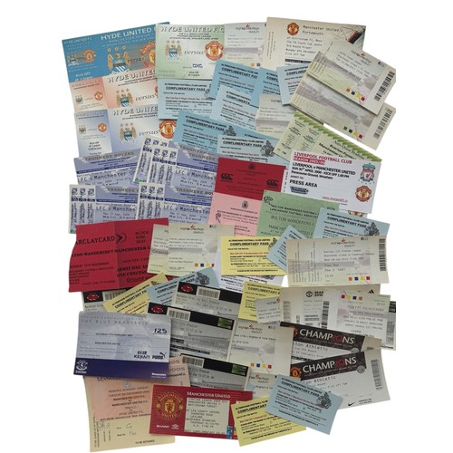 65 - COLLECTION OF MANCHESTER UNITED RESERVES/ YOUTHS FOOTBALL TICKET STUBS, 67 EXAMPLES.