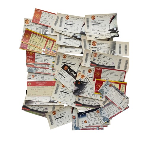 68 - COLLECTION OF UNUSED MANCHESTER UNITED FOOTBALL TICKETS, DUPLICATION NOTED, LEAGUE/ EUROPEAN/ CUPS, ... 