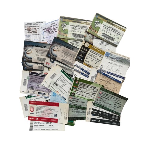 85 - COLLECTION OF MANCHESTER UNITED AWAY FOOTBALL TICKET STUBS, x14 DERBY COUNTY, x14 BIRMINGHAM CITY, x... 