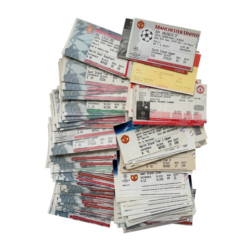 90 - COLLECTION OF MANCHESTER UNITED EUROPEAN FOOTBALL TICKET STUBS, X130 EXAMPLES, MAINLY 2000s ONW, DUP... 