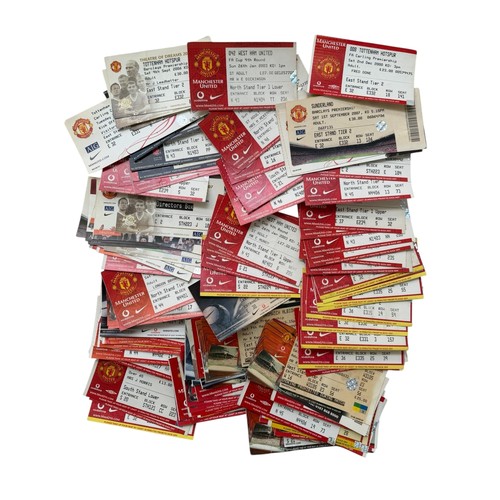 94 - COLLECTION OF MANCHESTER UNITED 2000s FOOTBALL TICKET STUBS, 120 EXAMPLES, DUPLICATES NOTED, 2000-20... 