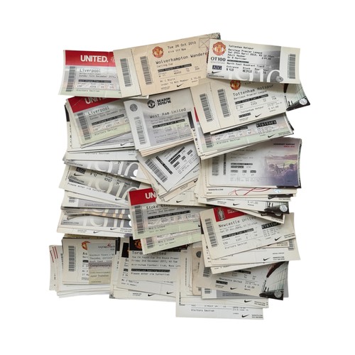96 - COLLECTION OF MANCHESTER UNITED 2000s FOOTBALL TICKET STUBS, 128 EXAMPLES, DUPLICATES NOTED, 2009 ON... 