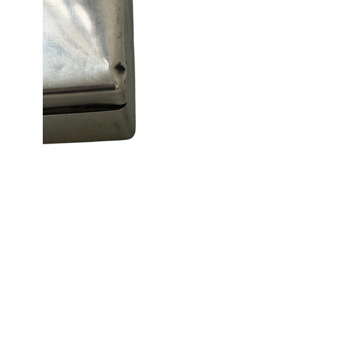 106 - 1954 ARSENAL VERSUS SPARTAK MOSCOW SILVER CIGARETTE BOX, 9th NOVEMBER 1954, INSCRIBED 'FROM THE DIRE... 