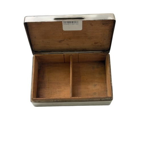 106 - 1954 ARSENAL VERSUS SPARTAK MOSCOW SILVER CIGARETTE BOX, 9th NOVEMBER 1954, INSCRIBED 'FROM THE DIRE... 