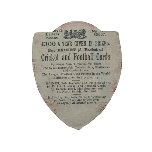 110 - EARLY 1900s ARSENAL BAINES TRADE CARD, 'WELL PLAYED ARSENAL', DEPICTING TWO PLAYERS PULLING APART.