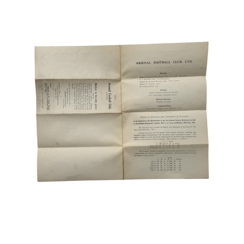 113 - 1931 ARSENAL FOOTBALL CLUB LIMITED REPORT OF DIRECTORS AND STATEMENT OF ACCOUNTS, YEAR ENDED 31 MAY ... 