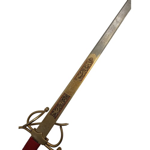 103 - MANCHESTER UNITED VERSUS ATLETICO MADRID 1991/92 EUROPEAN CUP WINNERS CUP, A MAGNIFICENT 80cm SWORD ... 