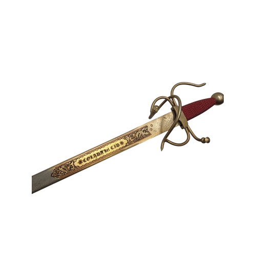 103 - MANCHESTER UNITED VERSUS ATLETICO MADRID 1991/92 EUROPEAN CUP WINNERS CUP, A MAGNIFICENT 80cm SWORD ... 