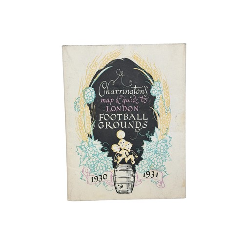 255 - 1930-31 CHARRINGTON'S MAP & GUIDE TO LONDON FOOTBALL GROUNDS BOOKLET, SUPERB ITEM, SHOWING ROUTES TO... 