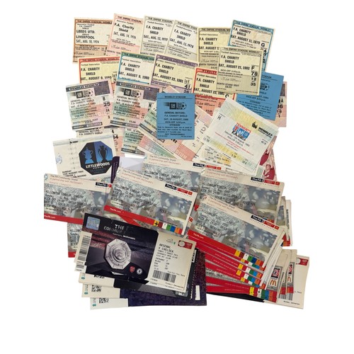 40 - COLLECTION OF FA CHARITY SHIELD FOOTBALL TICKET STUBS, 1974/76/78 x2/79 X2/80 x2/81 x2/82/84 x2/86 x... 