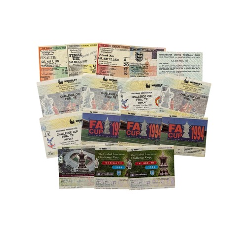 49 - COLLECTION OF MANCHESTER UNITED FA CUP FINAL FOOTBALL TICKET STUBS, 16 IN TOTAL, 1976/77/79/83/85/90... 