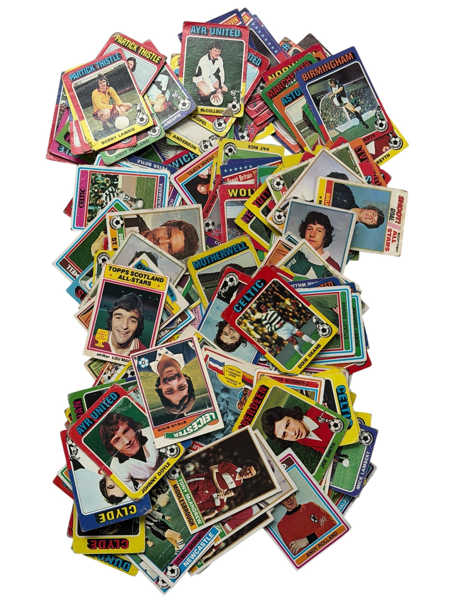 ABC/ TOPPS FOOTBALL CARDS, MISCELLANY OF CARDS, NUMBER OF SCOTTISH ONLY ...