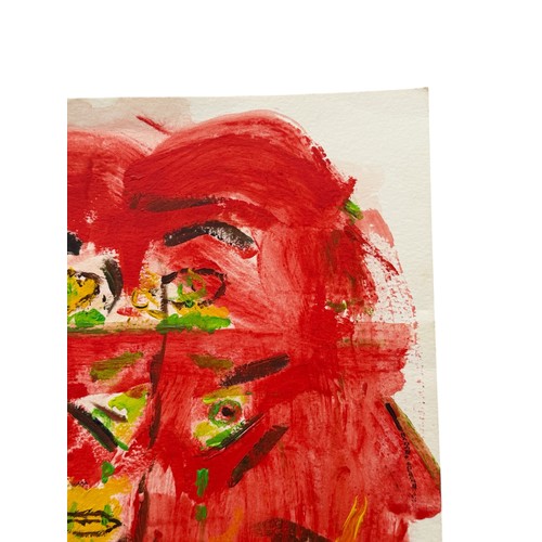 100 - George Best (Manchester United & Northern Ireland) original painting, regarded as one of the greates... 