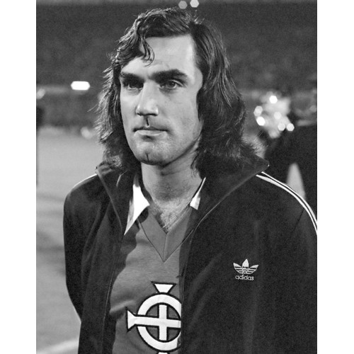 100 - George Best (Manchester United & Northern Ireland) original painting, regarded as one of the greates... 