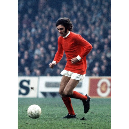 100 - George Best (Manchester United & Northern Ireland) original painting, regarded as one of the greates... 