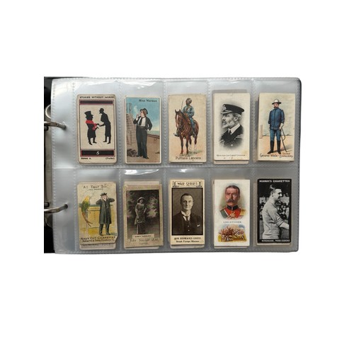 681 - CIGARETTE CARDS, AN ALBUM OF ODDS, 250 CARDS, FOOTBALL, WAR TIME GENERALS, ACTORS, ACTRESSES, BEAUTI... 