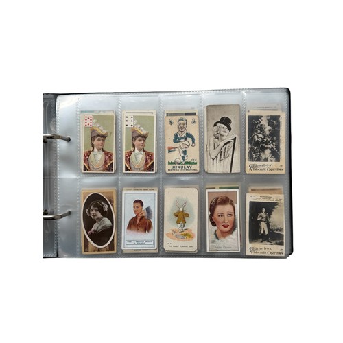 681 - CIGARETTE CARDS, AN ALBUM OF ODDS, 250 CARDS, FOOTBALL, WAR TIME GENERALS, ACTORS, ACTRESSES, BEAUTI... 