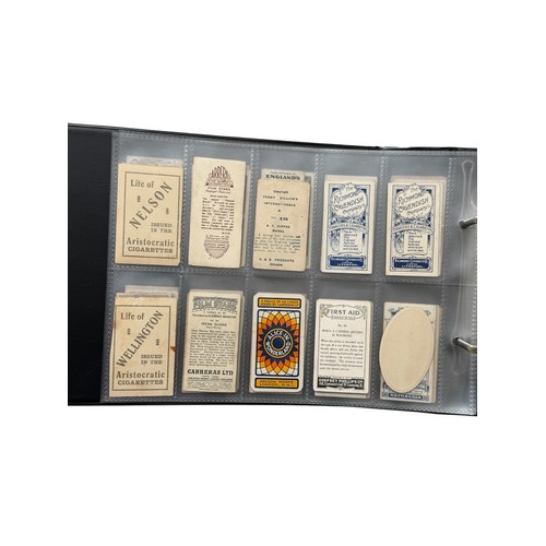 681 - CIGARETTE CARDS, AN ALBUM OF ODDS, 250 CARDS, FOOTBALL, WAR TIME GENERALS, ACTORS, ACTRESSES, BEAUTI... 