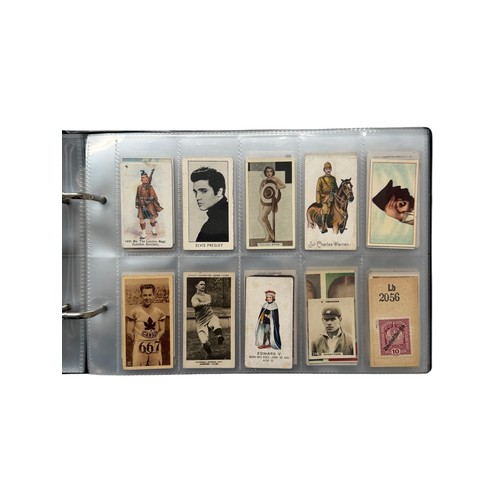 681 - CIGARETTE CARDS, AN ALBUM OF ODDS, 250 CARDS, FOOTBALL, WAR TIME GENERALS, ACTORS, ACTRESSES, BEAUTI... 