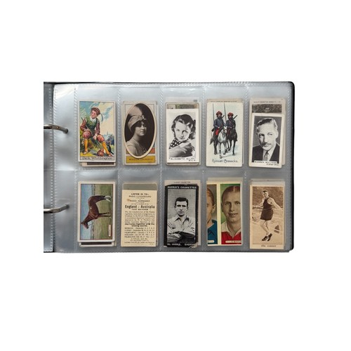 681 - CIGARETTE CARDS, AN ALBUM OF ODDS, 250 CARDS, FOOTBALL, WAR TIME GENERALS, ACTORS, ACTRESSES, BEAUTI... 