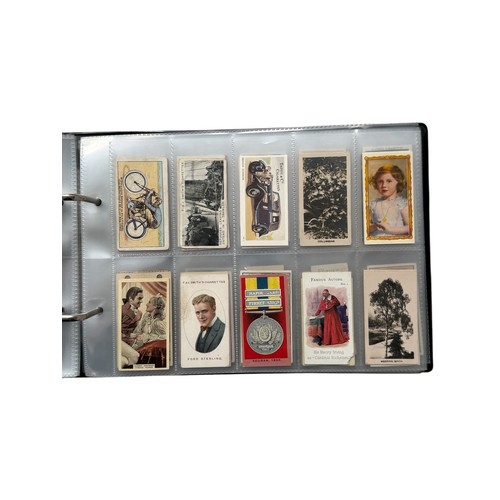 681 - CIGARETTE CARDS, AN ALBUM OF ODDS, 250 CARDS, FOOTBALL, WAR TIME GENERALS, ACTORS, ACTRESSES, BEAUTI... 