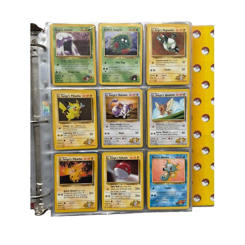 680 - ALBUM OF TCG POKEMON TRADE CARDS, 392 CARDS STORED IN AN ORIGINAL BINDER, SOME CARDS HAVE DUPLICATIO... 