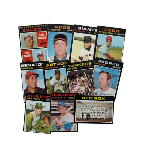679 - 1971 TOPPS BASEBALL TRADE CARDS, GREEN BACKS, CIRCA 750 CARDS NOTED, CARDS ARE MIXED AND WE CANNOT V... 
