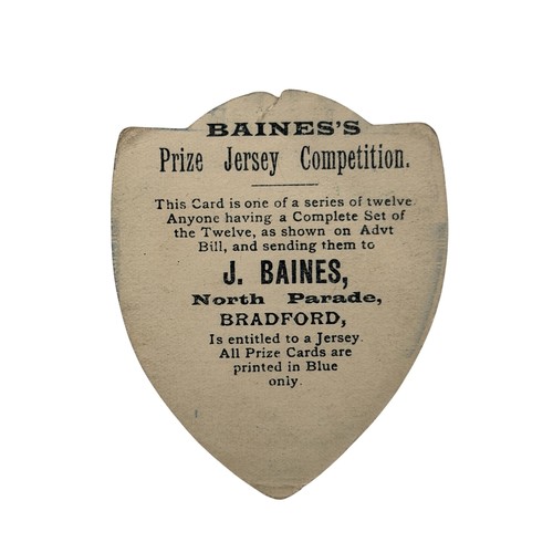 270 - J.BAINES FOOTBALL TRADE CARD, PLAY UP CHADWICK, EDGARD CHADWICK MADE 7 ENGLAND CAPS (1891-97) AND AL... 