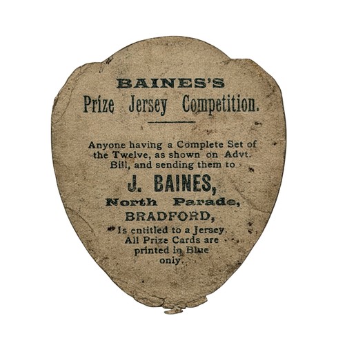 272 - J.BAINES FOOTBALL TRADE CARD, W.BASSETT, WEST BROMWICH ALBION, DESCRIBED AS ONE OF THE GAMES 'EARLIE... 