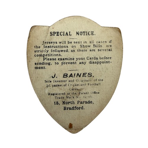 282 - J.BAINES FOOTBALL TRADE CARD, FOOTBALL UNDER DIFFICULTIES AT LADYSMITH, BRITISH FLAG.