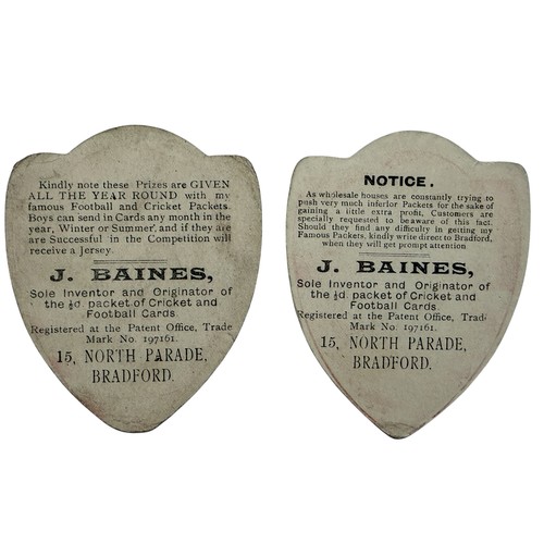 297 - J.BAINES FOOTBALL TRADE CARDS, 2 EXAMPLES, FINLAND, MONACO.