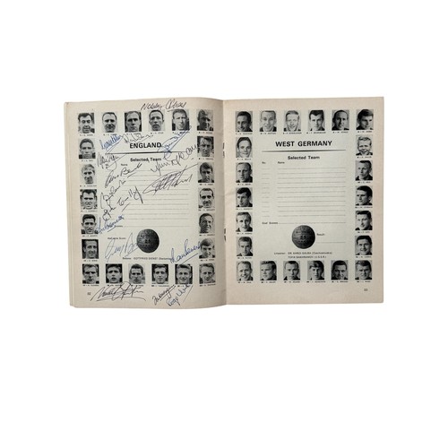 8 - 1966 WORLD CUP FINAL AUTOGRAPHED FOOTBALL PROGRAMME, ENGLAND VERSUS WEST GERMANY, 30/7/1966, AUTOGRA... 