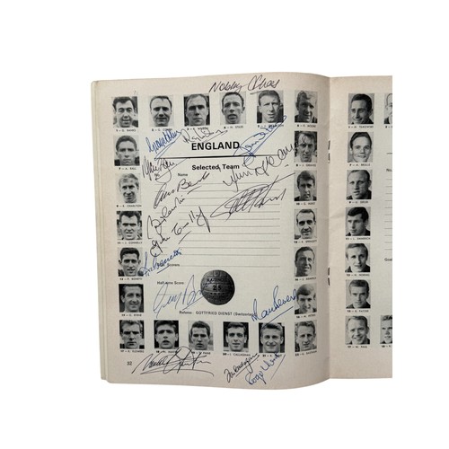 8 - 1966 WORLD CUP FINAL AUTOGRAPHED FOOTBALL PROGRAMME, ENGLAND VERSUS WEST GERMANY, 30/7/1966, AUTOGRA... 