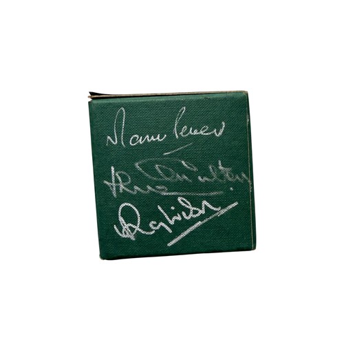 49 - 1966 WORLD CUP WINNERS SIGNED WEMBLEY TURF, ORIGINAL PIECE OF WEMBLEY GRASS TURF STORED IN A SEE THR... 