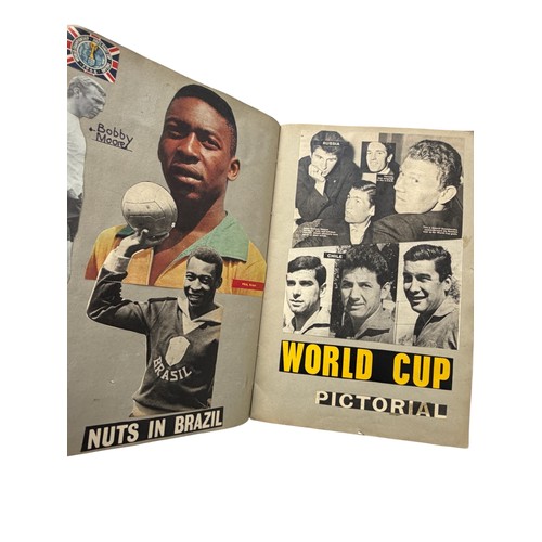55 - 1966 WORLD CUP SCRAPBOOK, A SUPERB EXAMPLE FILLED TO INNER PAGES WITH CUTTINGS, COVERING ALL PARTICI... 