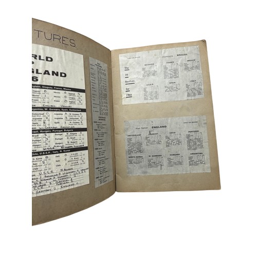 55 - 1966 WORLD CUP SCRAPBOOK, A SUPERB EXAMPLE FILLED TO INNER PAGES WITH CUTTINGS, COVERING ALL PARTICI... 