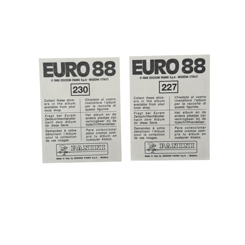 238 - 1988 WEST GERMANY EUROPEAN CHAMPIONSHIP PANINI STICKER FULL SET, COMPLETE SET OF 267 STICKERS, ALL A... 