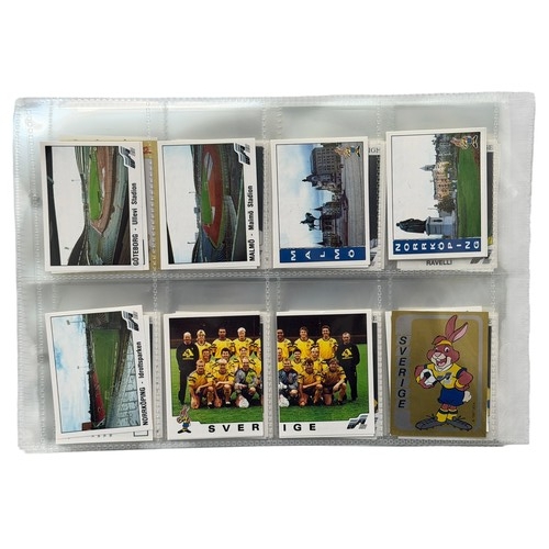 240 - 1992 SWEDEN EUROPEAN CHAMPIONSHIP PANINI STICKER FULL SET, COMPLETE SET OF 261 STICKERS, ALL APPEAR ... 